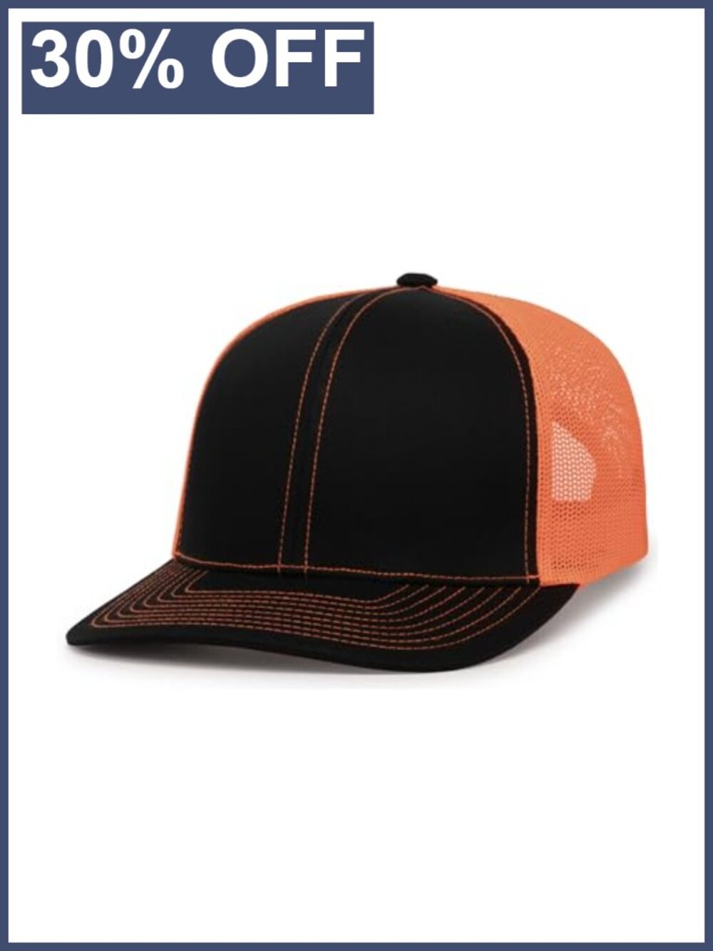 Pacific Headwear Trucker Snapback Cap Cotton Blend Adjustable Baseball Hat